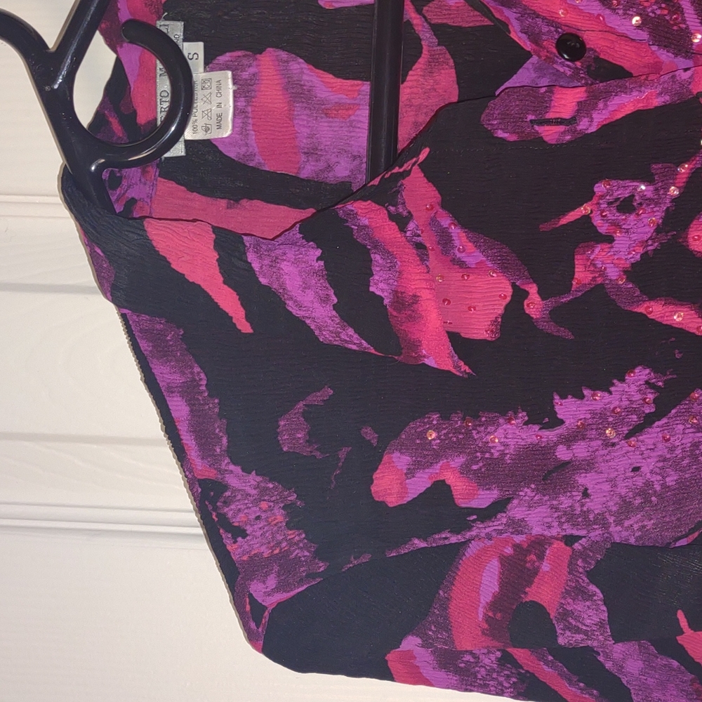 Pristine Alberto Makali Multi-Colored Blouse Size… - image 3